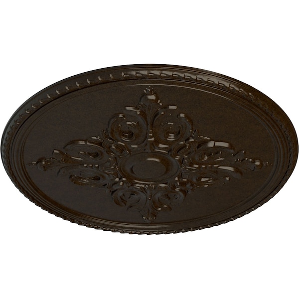 Milton Ceiling Medallion (Fits Canopies Up To 7 7/8), Hand-Painted Bronze, 40 5/8OD X 1 3/4P